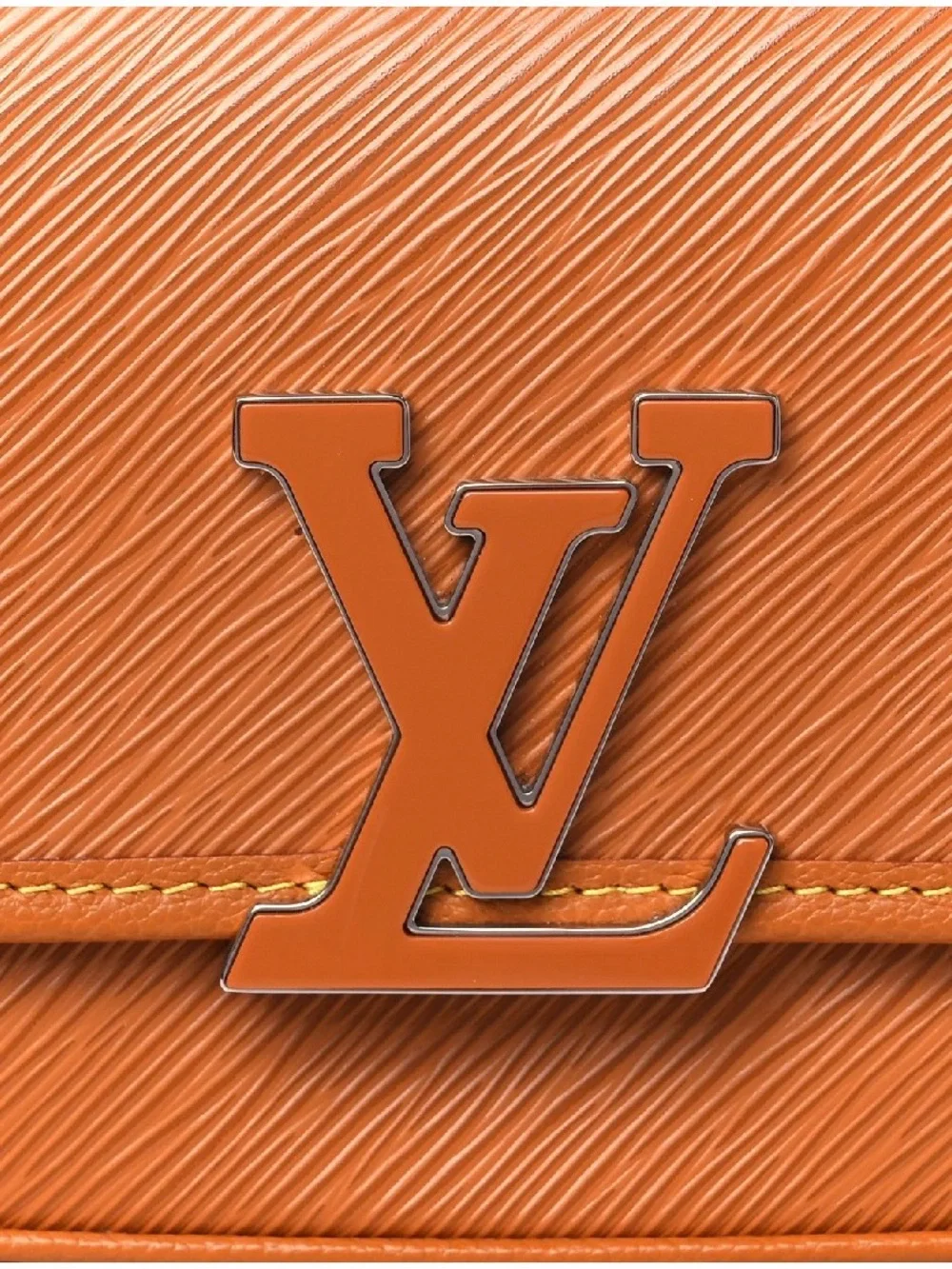 Louis Vuitton Orange/Tan Epi Leather Crossbody with LV Logo - Picture 6 of 8